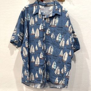 Men’s Cotton Sailboat Shirt size 3X